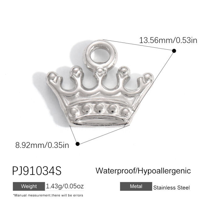 Silver color enamel hot sale element stainless steel charm DIY jewelry accessory