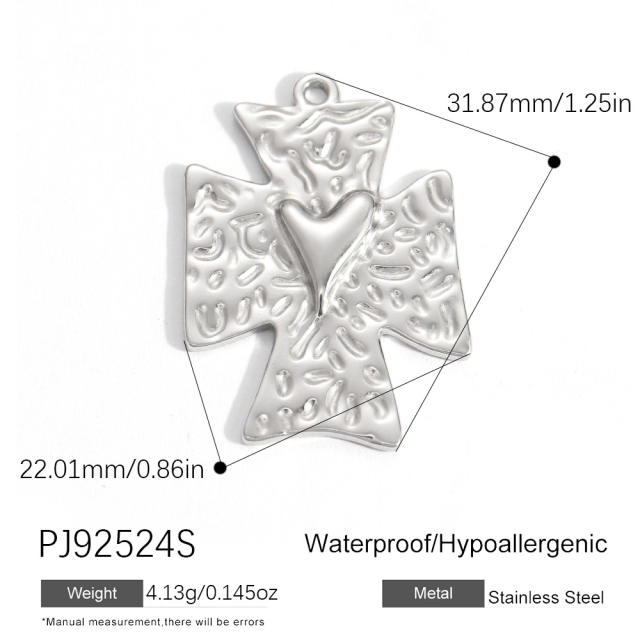 Silver color enamel hot sale element stainless steel charm DIY jewelry accessory