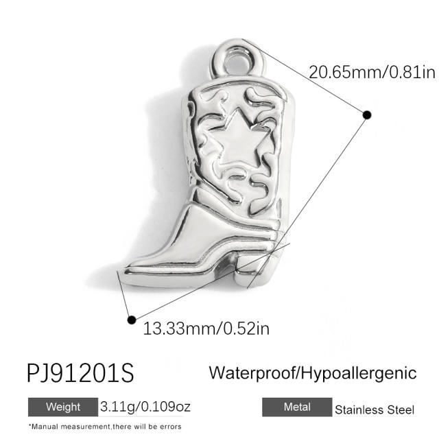 Silver color enamel hot sale element stainless steel charm DIY jewelry accessory