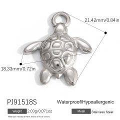 Silver color enamel hot sale element stainless steel charm DIY jewelry accessory