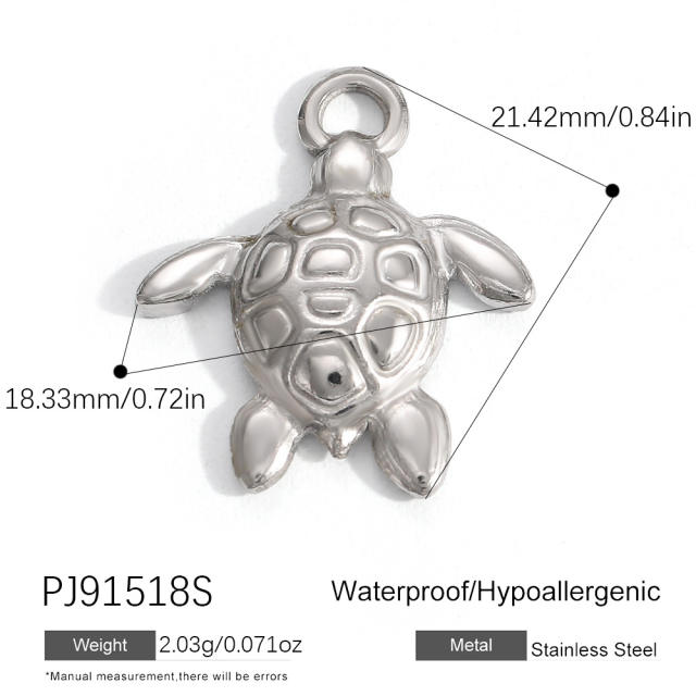 Silver color enamel hot sale element stainless steel charm DIY jewelry accessory