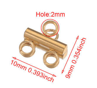 Stainless Steel Porous Connection Pendant Buckle Stick Welding Ring Connection Necklace Bracelet Buckle DIY Handmade Jewelry Accessories