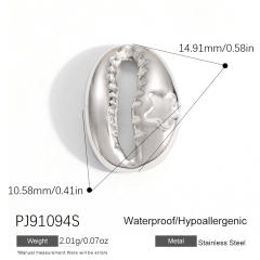 Silver color enamel hot sale element stainless steel charm DIY jewelry accessory