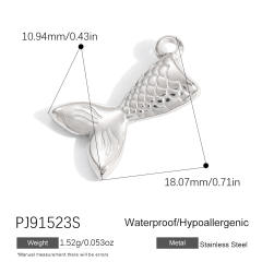 Silver color enamel hot sale element stainless steel charm DIY jewelry accessory