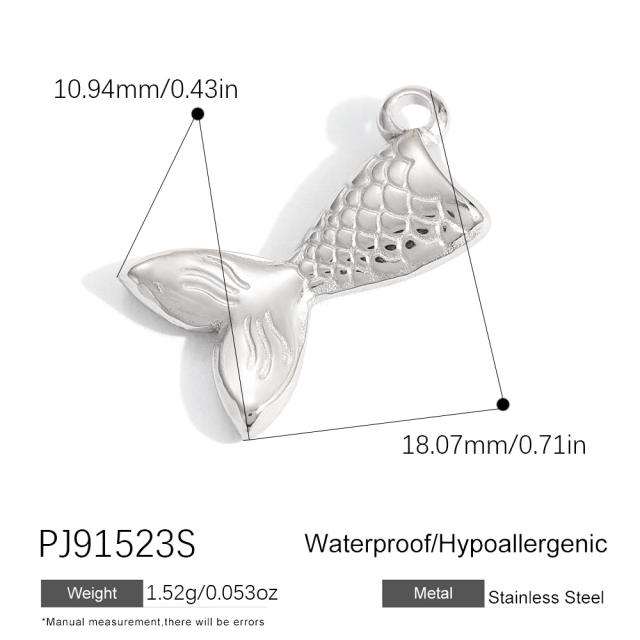 Silver color enamel hot sale element stainless steel charm DIY jewelry accessory