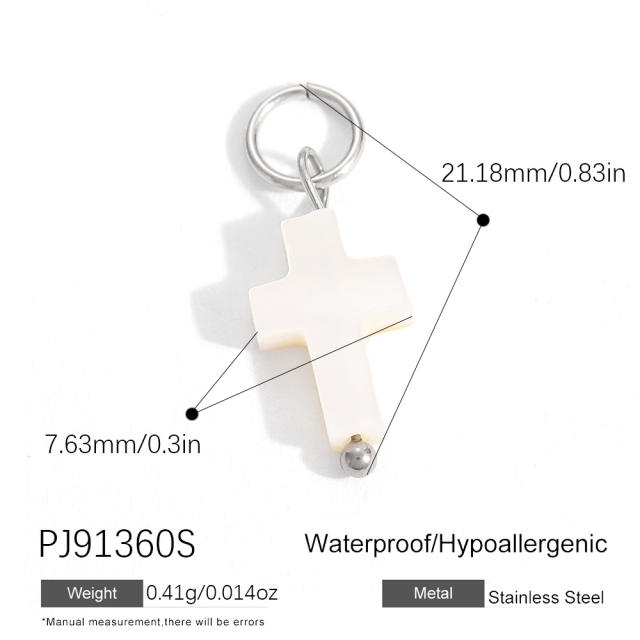 Silver color enamel hot sale element stainless steel charm DIY jewelry accessory