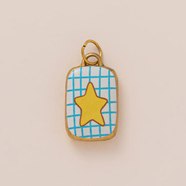 Women's Gold Color-Preserving Stainless Steel Vacuum Plating charm DIY jewelry accessory