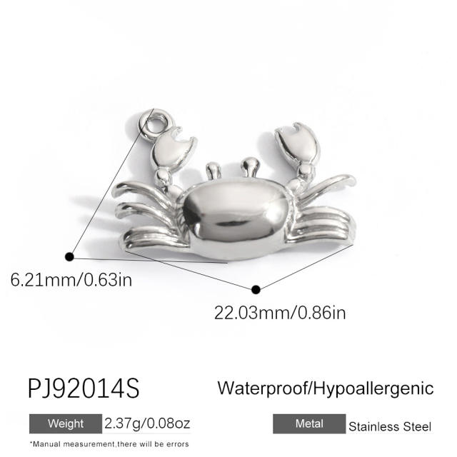 Silver color enamel hot sale element stainless steel charm DIY jewelry accessory