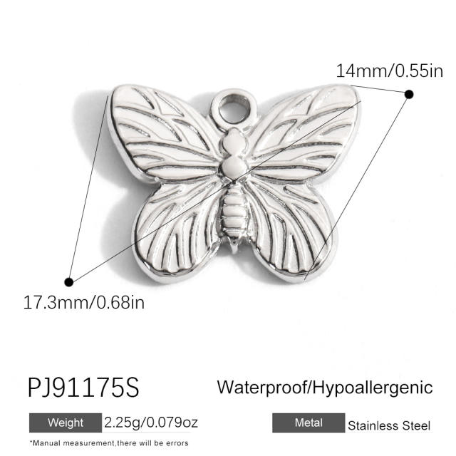 Silver color enamel hot sale element stainless steel charm DIY jewelry accessory