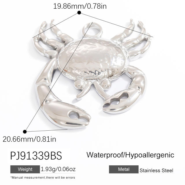 Silver color enamel hot sale element stainless steel charm DIY jewelry accessory