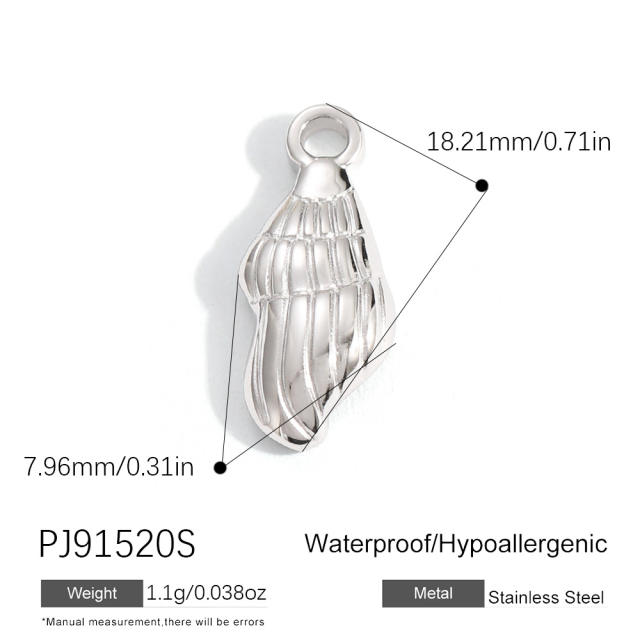 Silver color enamel hot sale element stainless steel charm DIY jewelry accessory