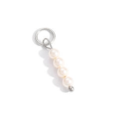 Silver color enamel hot sale element stainless steel charm DIY jewelry accessory