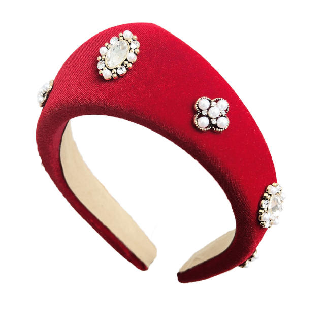 Velvet Triangle Headband WomenNew British Retro Hair Clamp Headband