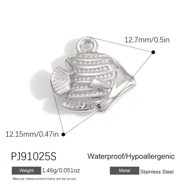 Silver color enamel hot sale element stainless steel charm DIY jewelry accessory
