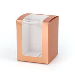 Rose gold; window 8x8x10cm