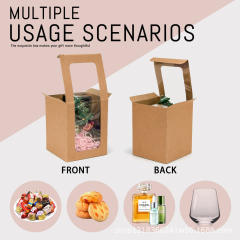 Laser Carton Cardboard Buckle Bottom Box Window Window Box Packaging Box