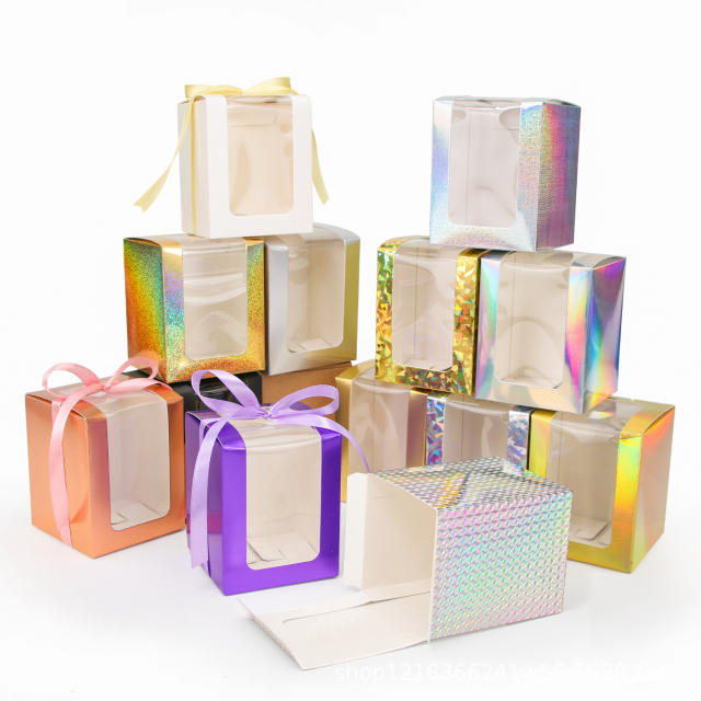 Laser Carton Cardboard Buckle Bottom Box Window Window Box Packaging Box