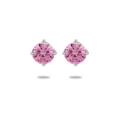INS simple small color zircon stainless steel stud earrings