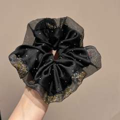 Elegant satin large size scrunchies for women