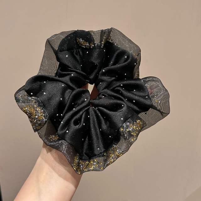 Elegant satin large size scrunchies for women