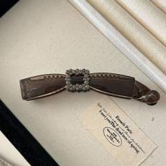 Elegant rhinestone easy match banana hair clips