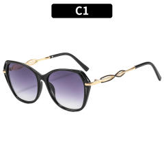 Personality hollow out cat eye shape sunglasses