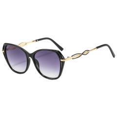 Personality hollow out cat eye shape sunglasses