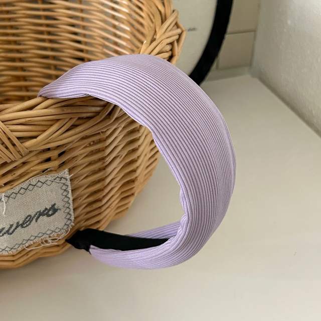 Spring new design cream color wide headband for women