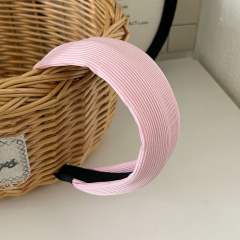 Spring new design cream color wide headband for women