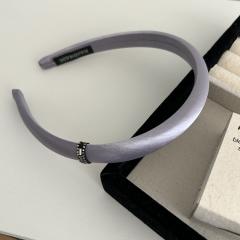Simple satin material diamond inlaid headband for women