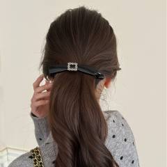 Elegant rhinestone easy match banana hair clips