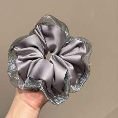 Elegant satin large size scrunchies for women