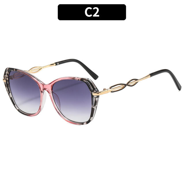 Personality hollow out cat eye shape sunglasses
