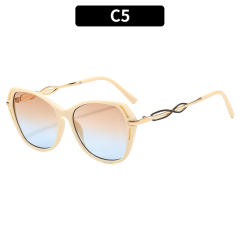 Personality hollow out cat eye shape sunglasses