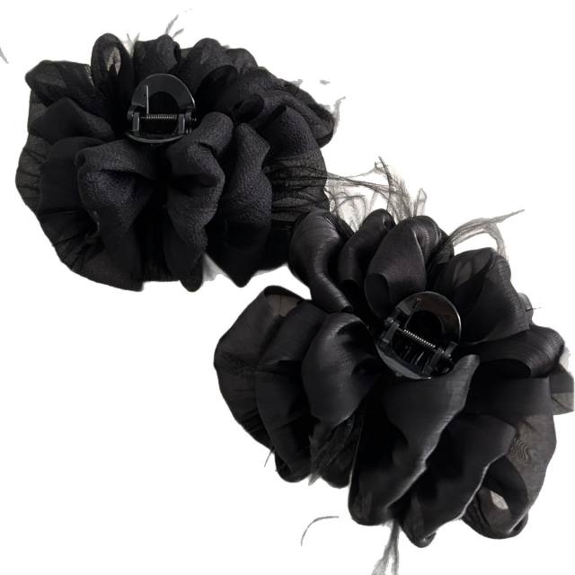 Elegant feather style women hair claw clips