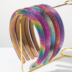 Korean fashion rainbow color diamond headband for women