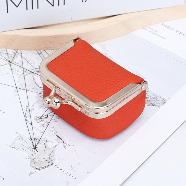 Jewelry Bag Genuine Leather Mini Ring Necklace Earrings Jewelry Box for Women