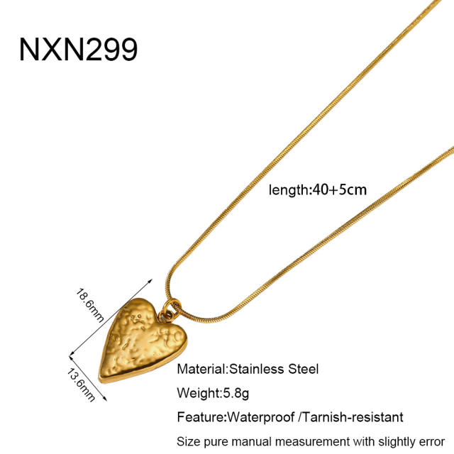 Easy match 18KG pendant necklace stainless steel necklace