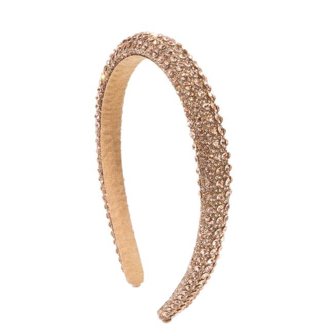 Super shiny colorful diamond headband for women