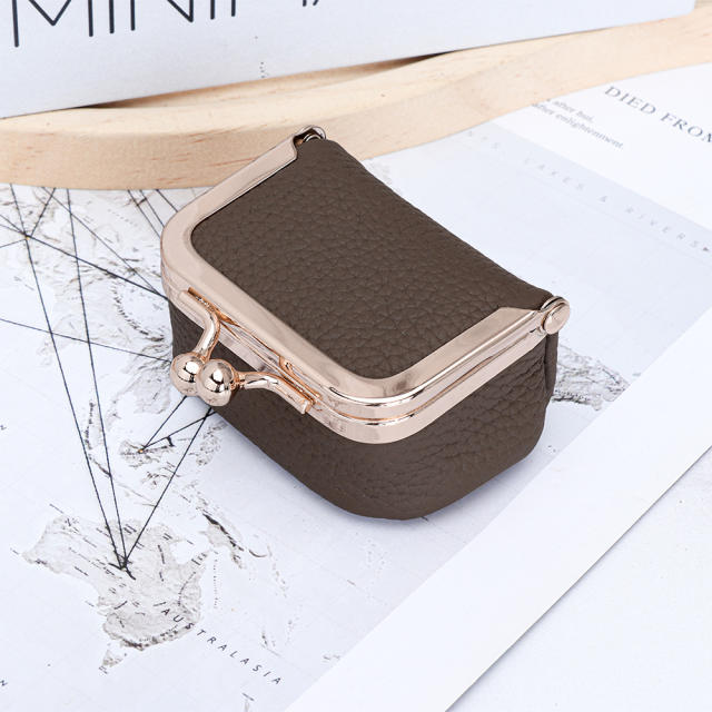 Jewelry Bag Genuine Leather Mini Ring Necklace Earrings Jewelry Box for Women