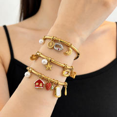 18KG hot sale stainless steel bangle bracelet charm bangle