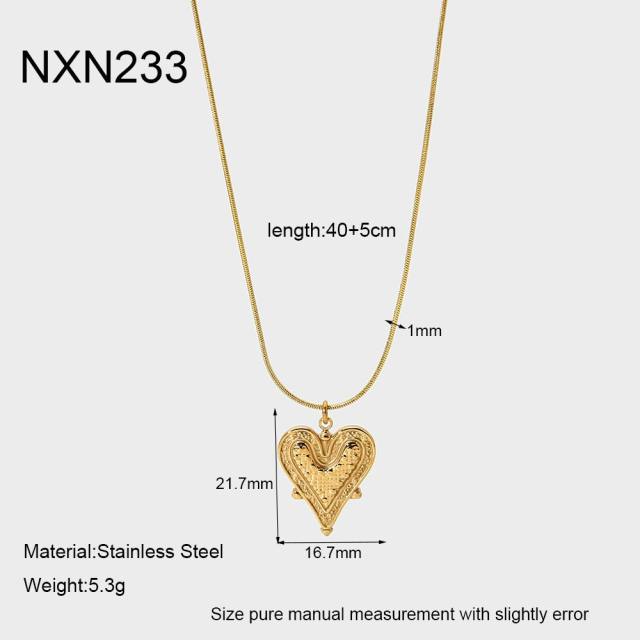 Easy match 18KG pendant necklace stainless steel necklace