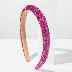 Super shiny colorful diamond headband for women