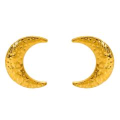 18K geometric square star leaf easy match stainless steel earrings studs