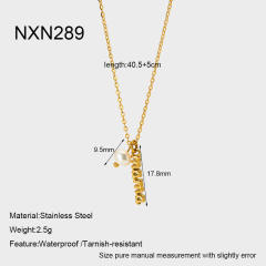 Easy match 18KG pendant necklace stainless steel necklace