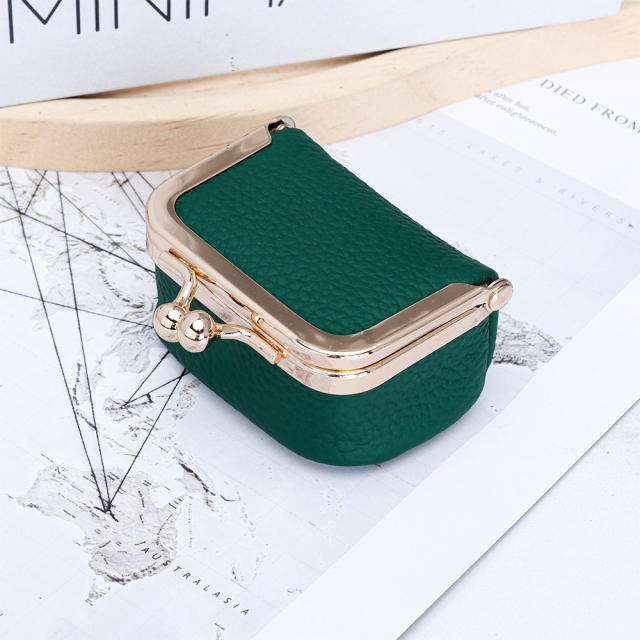 Jewelry Bag Genuine Leather Mini Ring Necklace Earrings Jewelry Box for Women