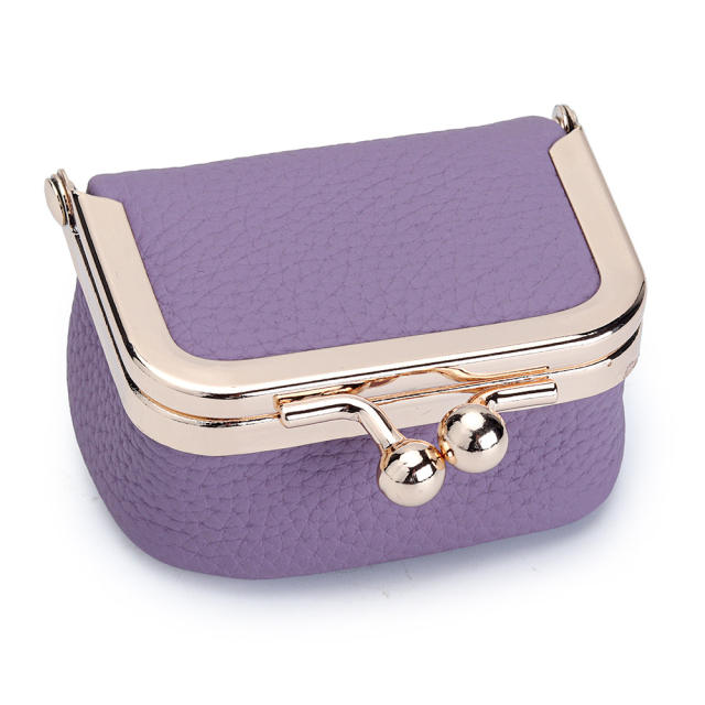 Jewelry Bag Genuine Leather Mini Ring Necklace Earrings Jewelry Box for Women