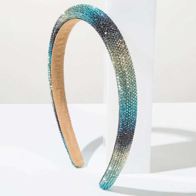 Korean fashion rainbow color diamond headband for women