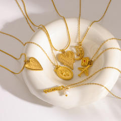 Easy match 18KG pendant necklace stainless steel necklace