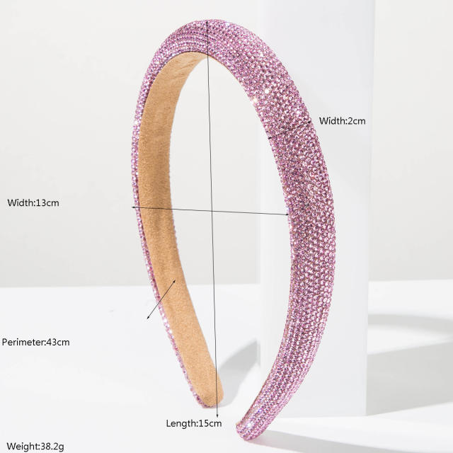 Korean fashion colorful diamond headband